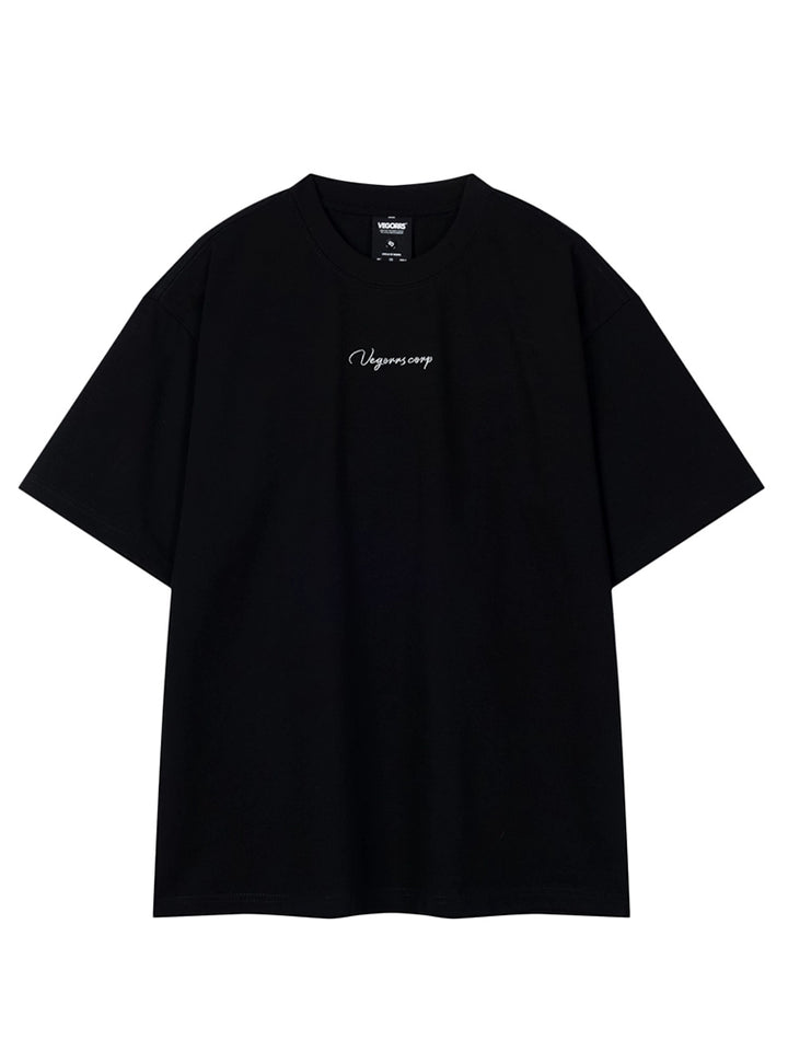 Camiseta de Algodão com Estampa de Fogos de Artifício e Manga Curta 