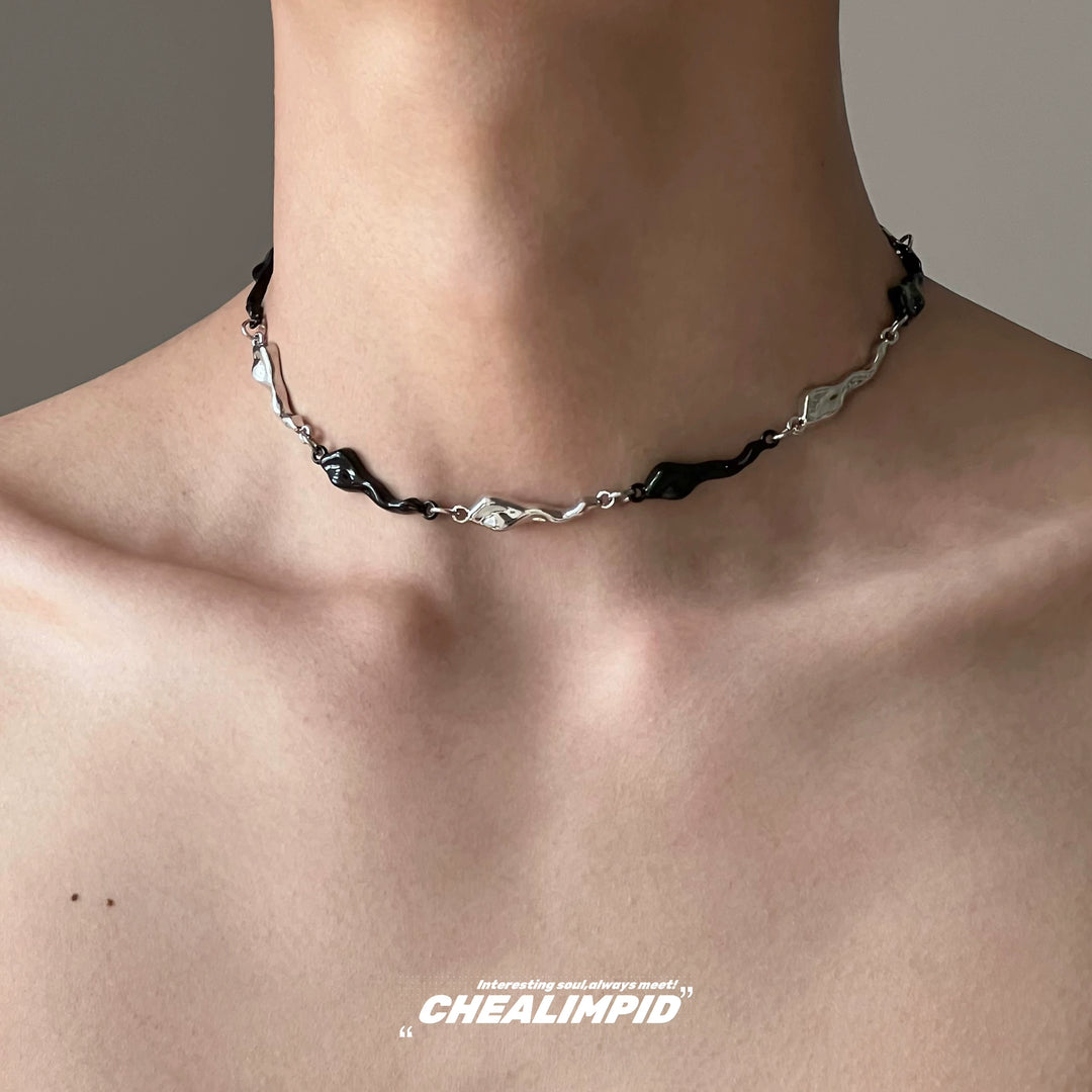 Contrast Color Hip-hop Necklace