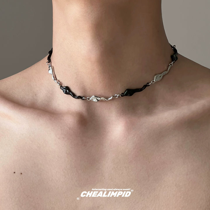 Contrast Color Hip-hop Necklace