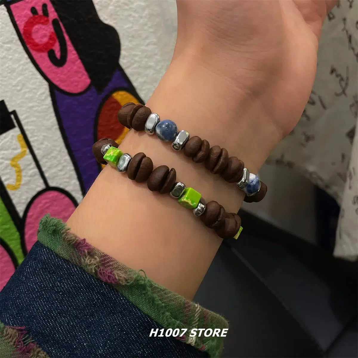 Handmade Coffee Bean Bracelet