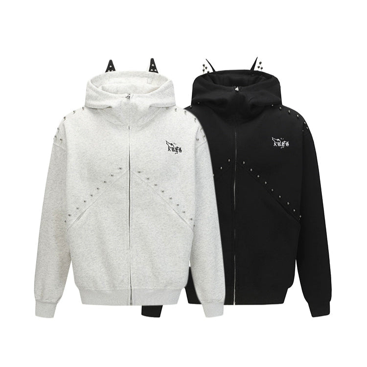 Mikina s kapucí Doberman Rivet Zip Up 