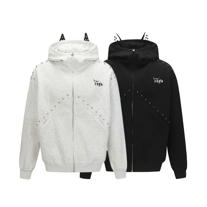 Mikina s kapucí Doberman Rivet Zip Up 