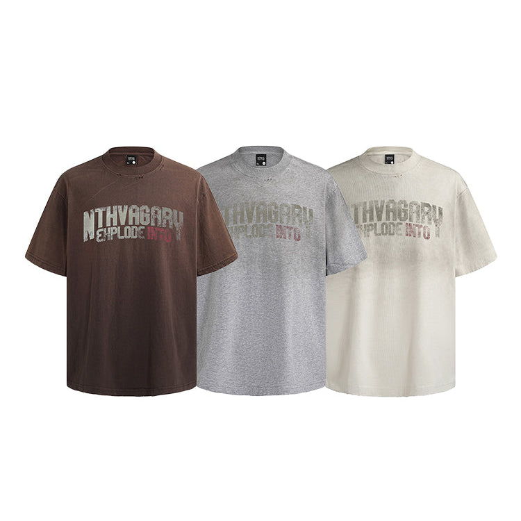 Letter Print Short-sleeve T-shirt