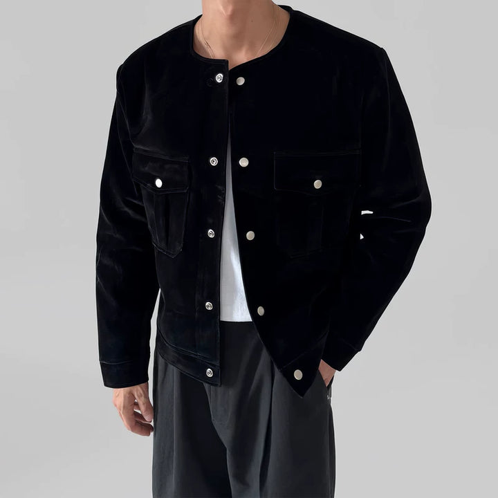 Crew Neck Snap Button Werkjack 