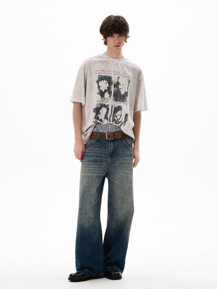Graphic Print Short Sleeve Casual T-Shirt