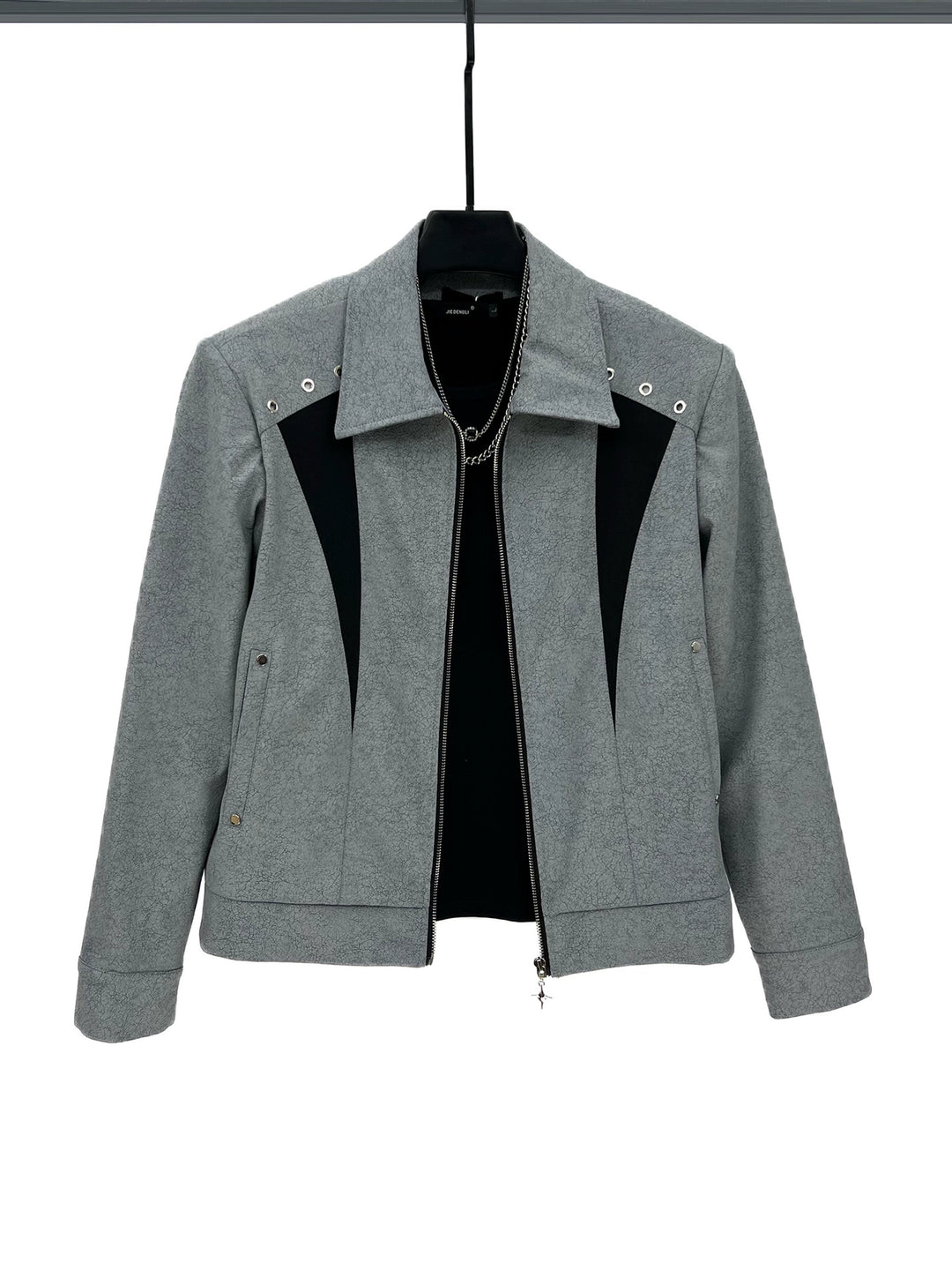 Patchwork Leather Jacket and Pants