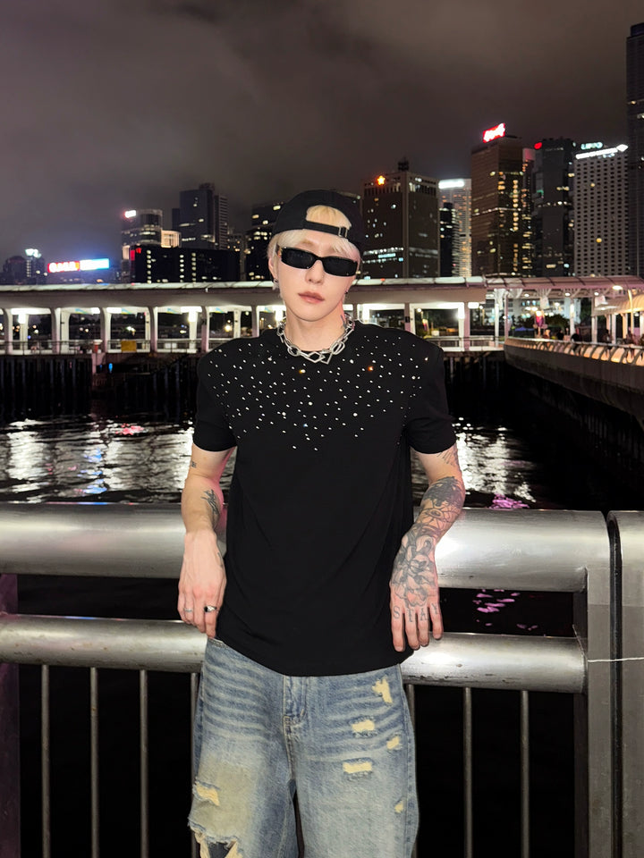 Shoulder Pad Slim Fit T-shirt