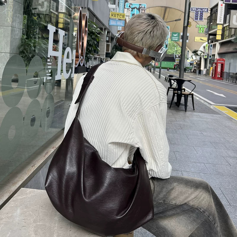 Large Capacity Leather Tote Bag