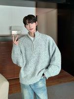 Loose-fit Half Zip Sweater