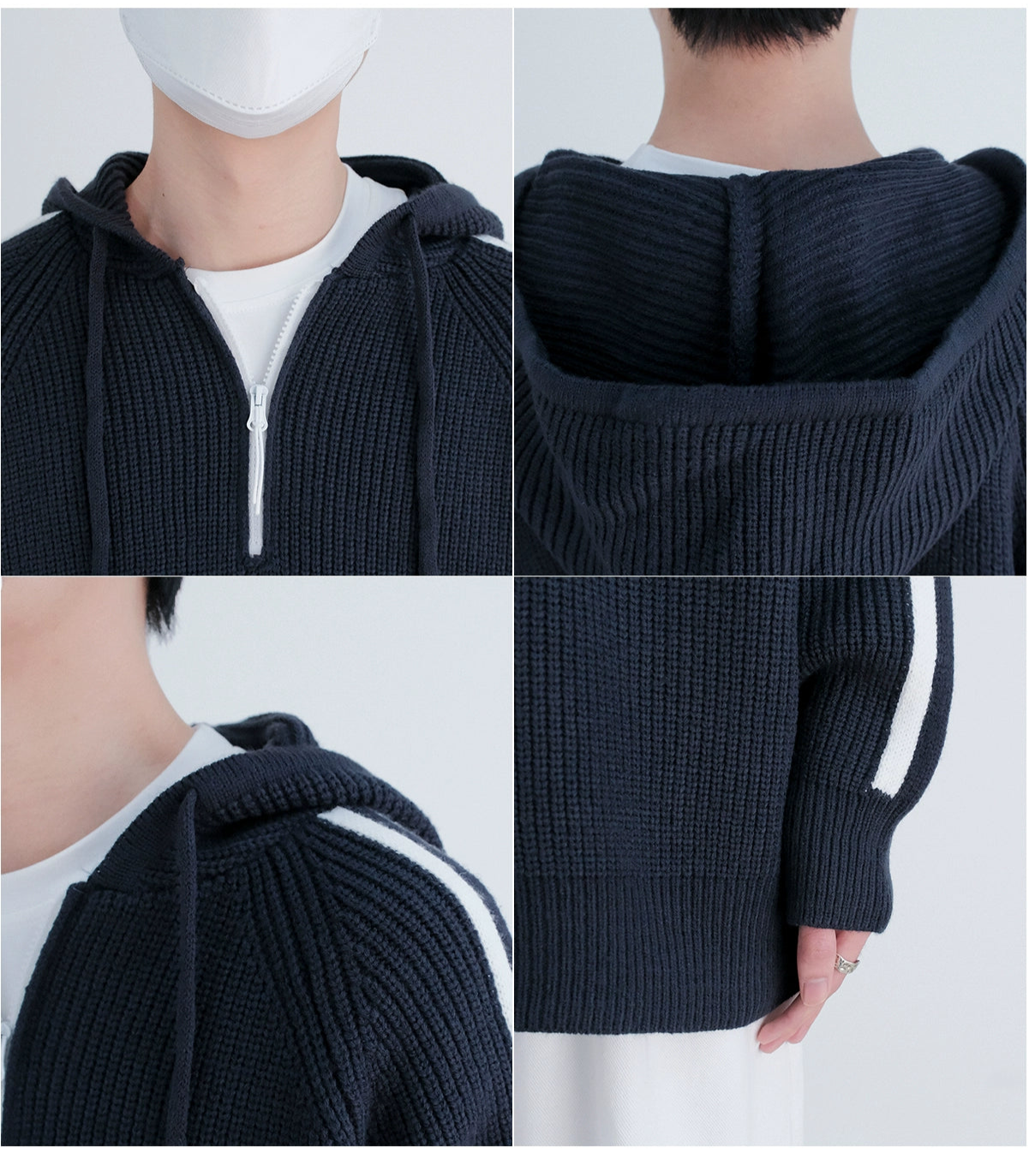 Half-Zip Hooded Sweater