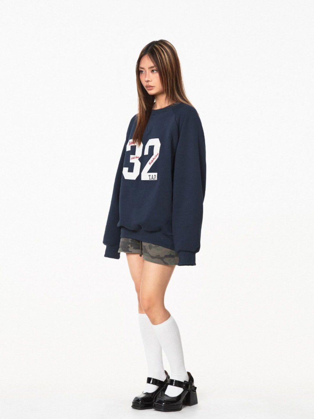 Retro Embroidery Patch Sweatshirt