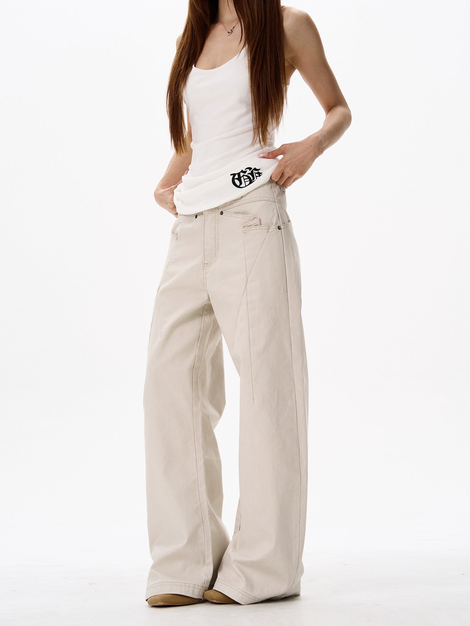 Wide Leg Casual Machete Pants