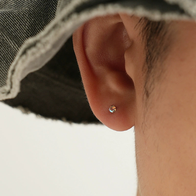 S925 Sterling Silver Simple Stud Earrings