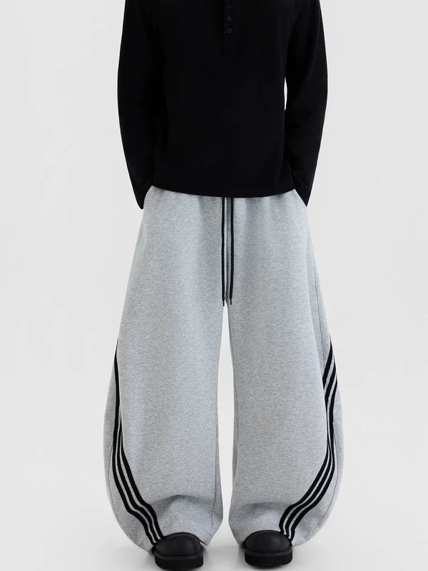 Fleecefoder randiga vida byxor 