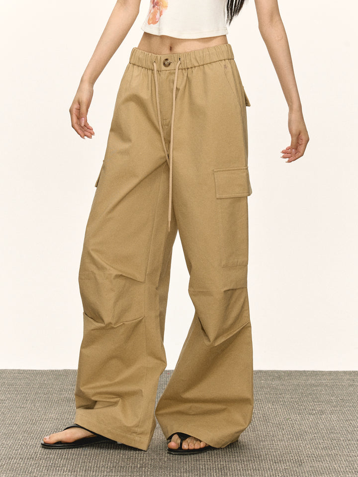 Wide Leg Casual Cargo Pants