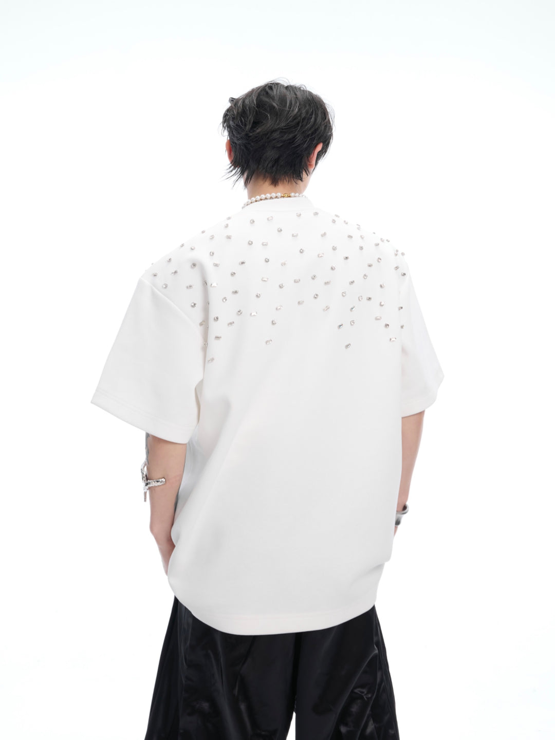Hand-sewn Diamond Embellished T-shirt