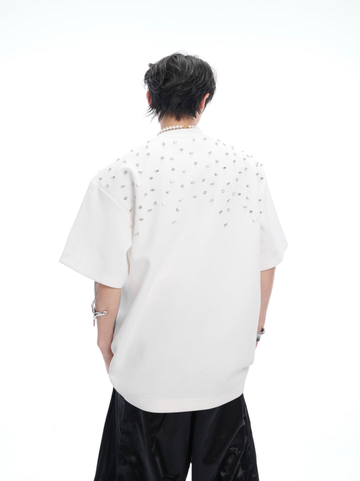 Hand-sewn Diamond Embellished T-shirt