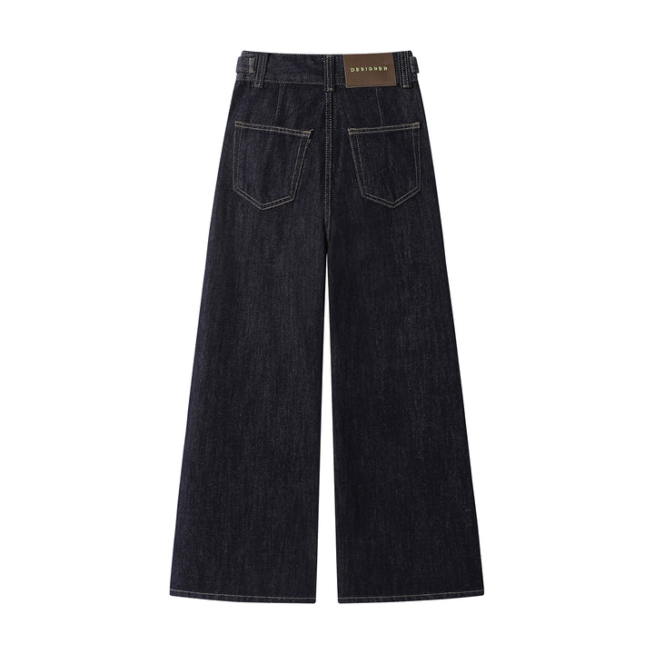 High Waist Wide Leg Retro Jeans