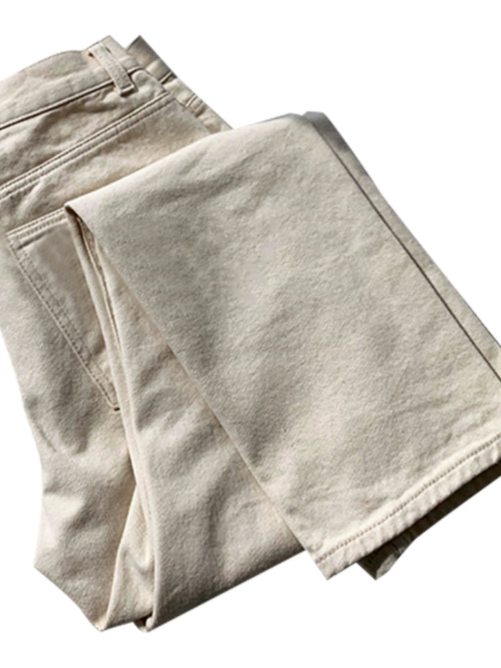 Casual Straight Fit Ni-Point Jeans Bukser 