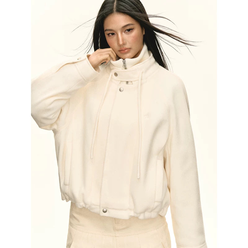 Retro stil tyk varm vinterfrakke 