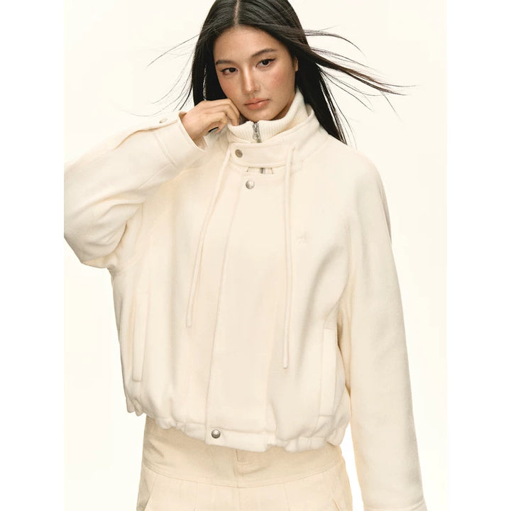 Retro stil tyk varm vinterfrakke 