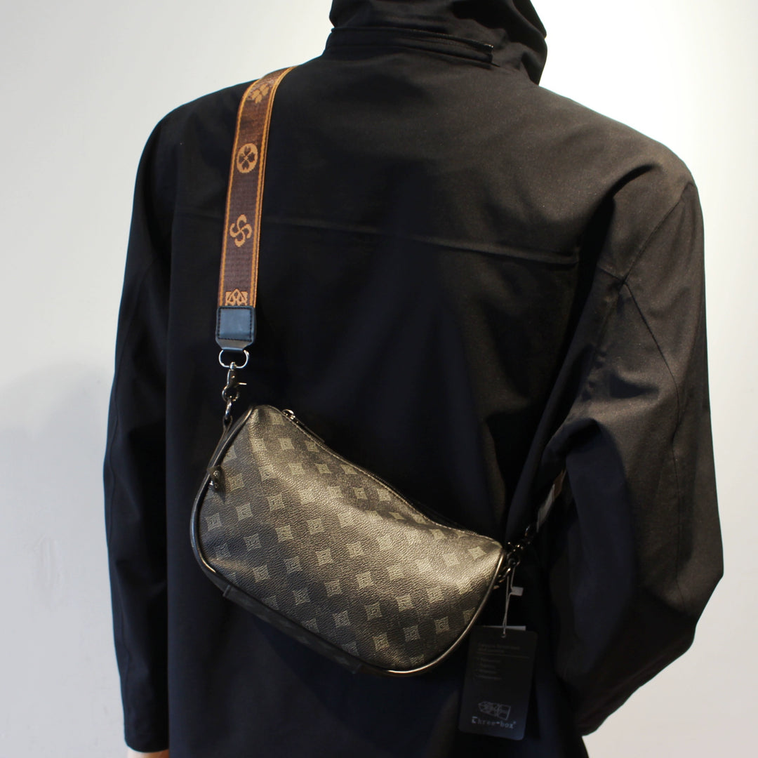 Patterned Leather Crossbody Bag