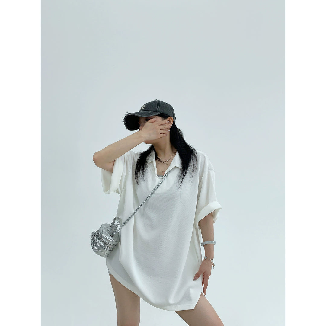 V-Neck Short Sleeve Casual Top