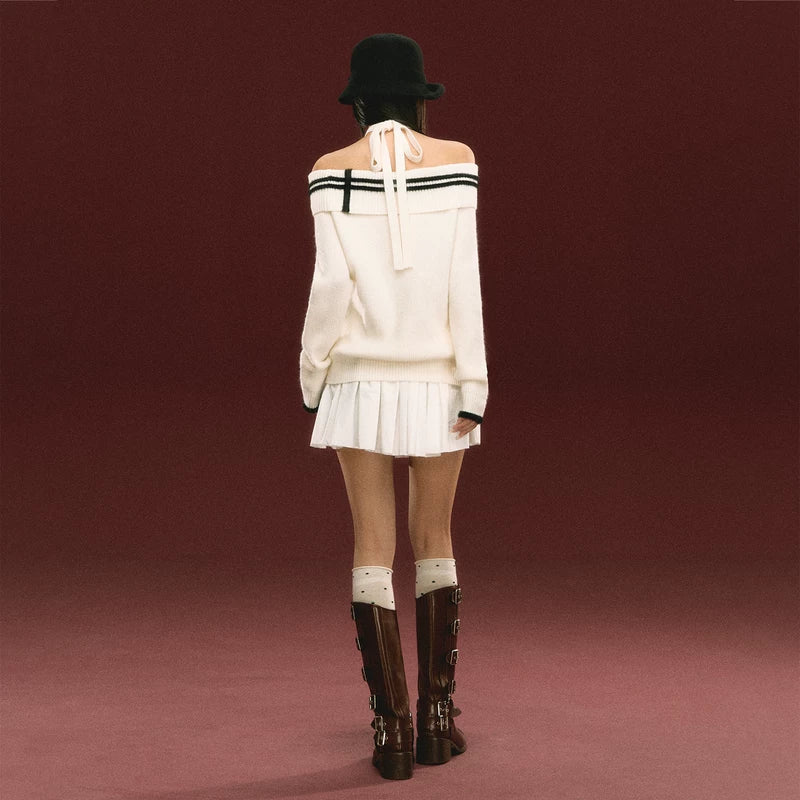 Svetr s odhalenými rameny 