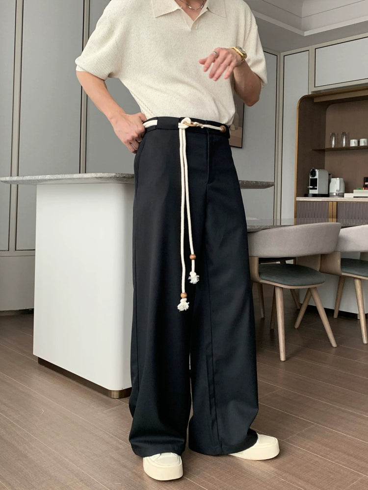 Lightweight Wrinkle-Resistant Wide Leg Pants