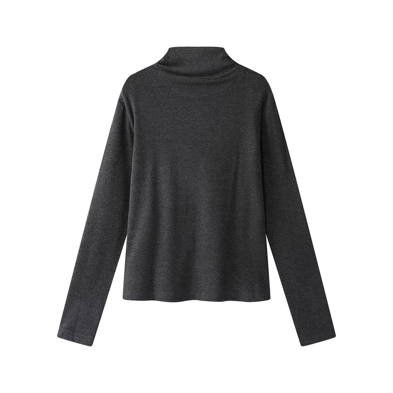 High-Neck Knitted Long Sleeve Base Layer