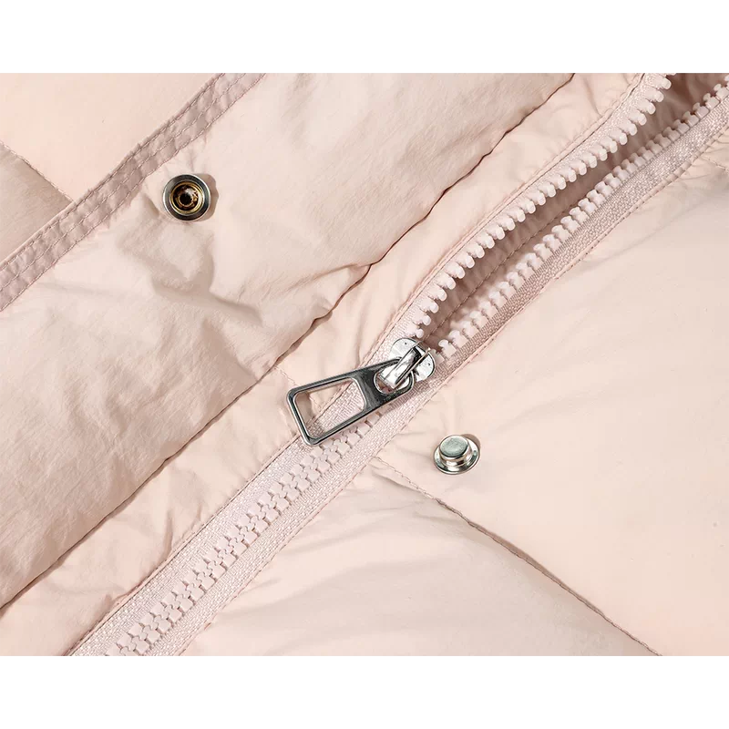 Patchwork Collared Down Jacket