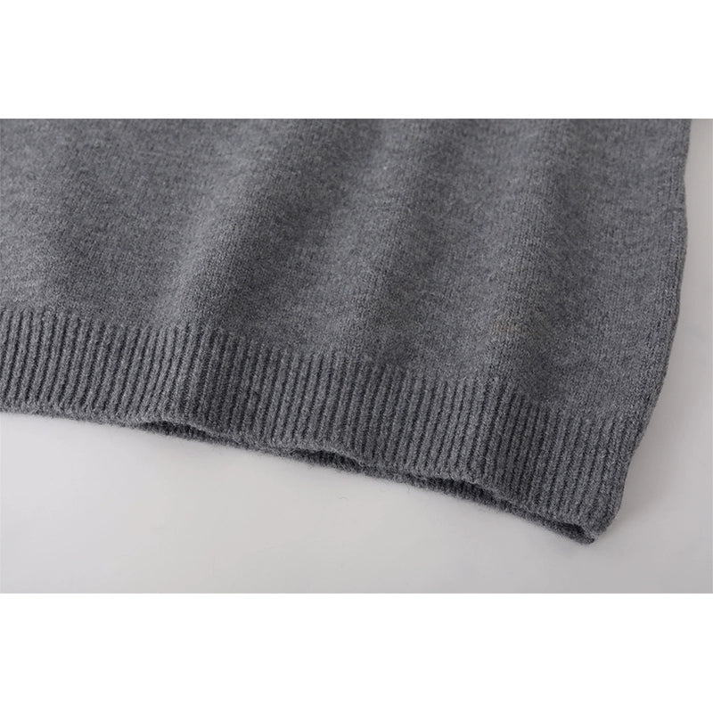 Knitted Sweater and Pleated Skirt