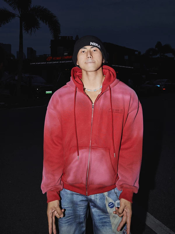 Gradient Zware Hooded Sweatshirt en Broek Set 