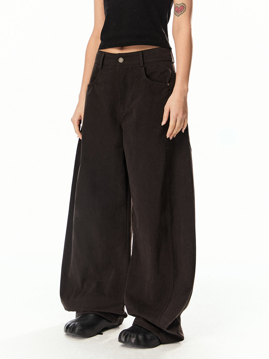 Weite Leg Casual Scimitar-Hosen 