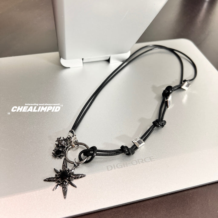 Punk Star Rope Necklace Clavicle Chain
