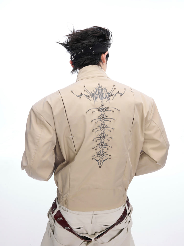 Snake Eye Rivet Spine Harrington Jacket