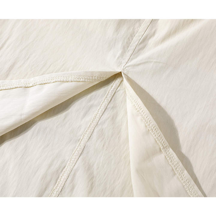 Drawstring Waist Cargo Skirt