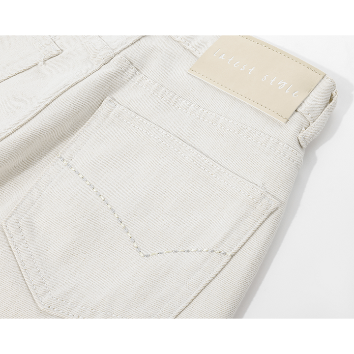 High-Waisted Straight-Leg Wide Pants