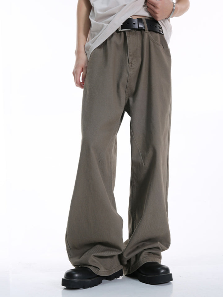 Loose Wide-Leg Mopping Pants