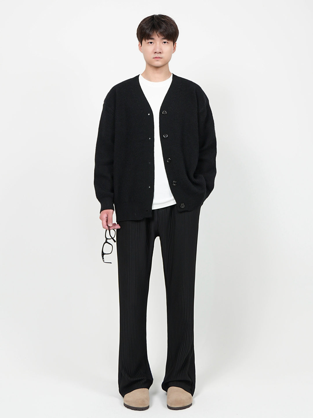Button Front Knit Cardigan
