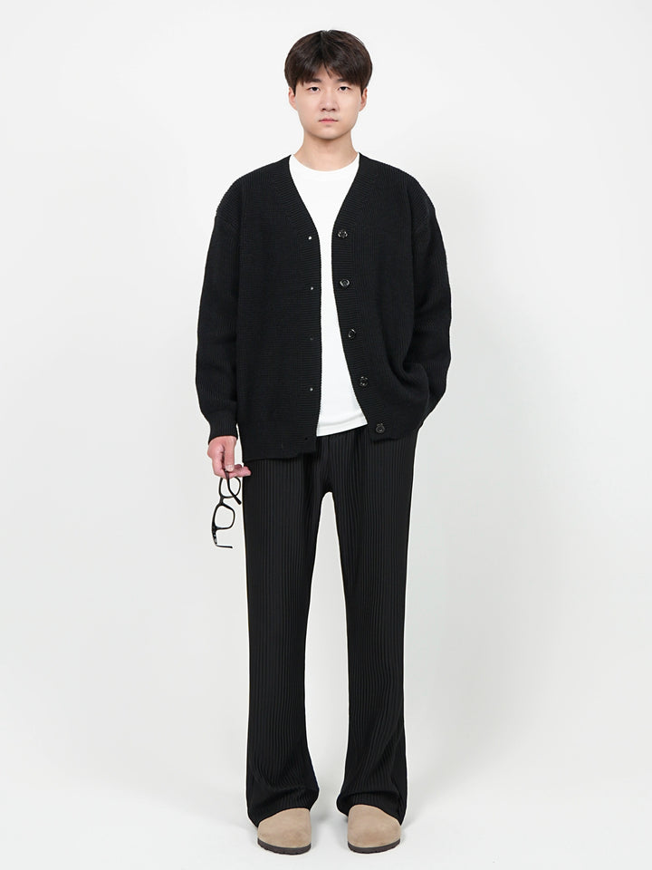 Button Front Knit Cardigan