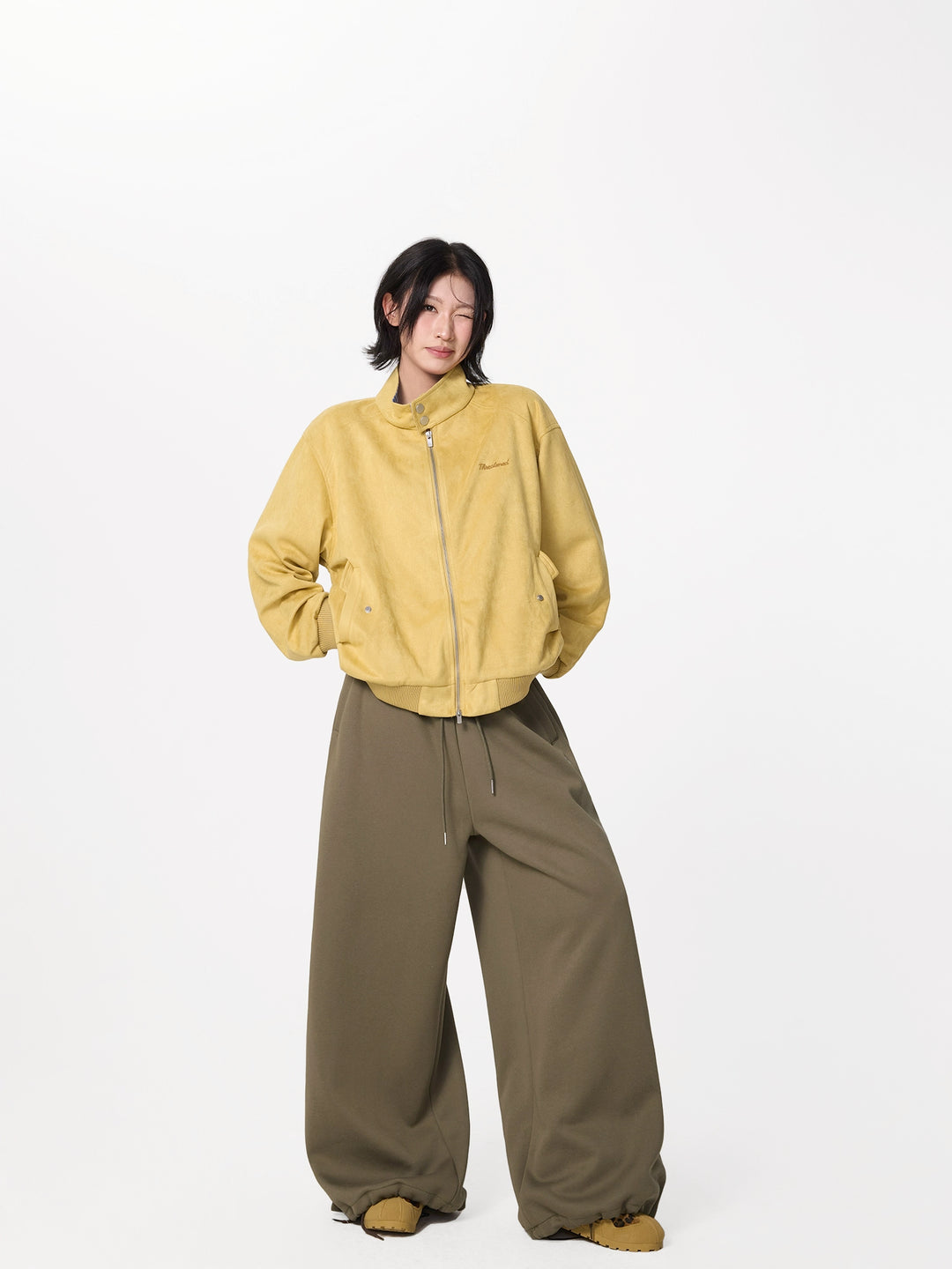 Elastic Waist Drawstring Sweatpants