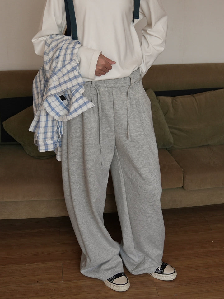 Loose Straight Drape Sports Pants