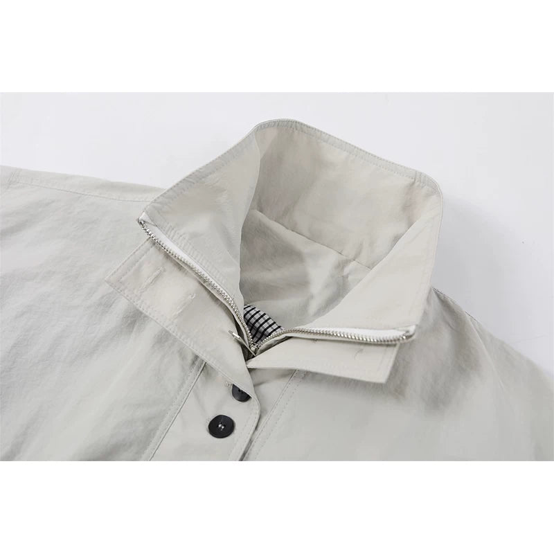 Bud-Shaped Loose Workwear Jacket