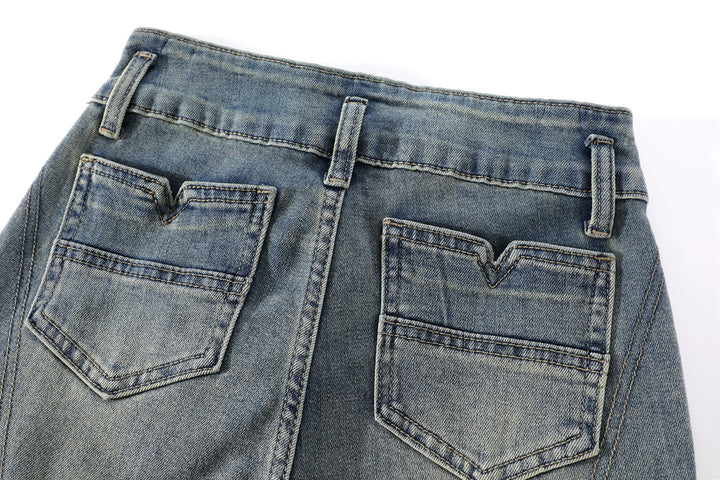 High Waist Flared Slim Fit Pants