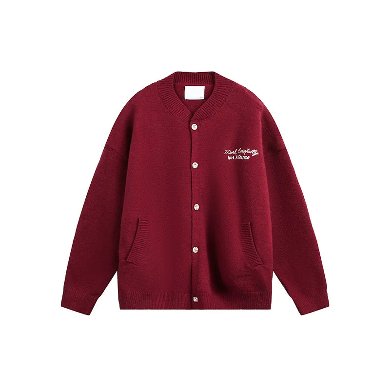 סוודר קרדיגן עם כפתורים קדמיים 