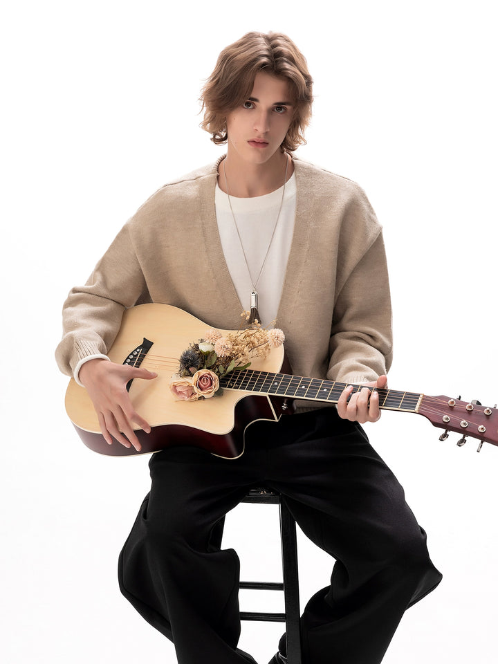 V-Neck Loose Knit Sweater