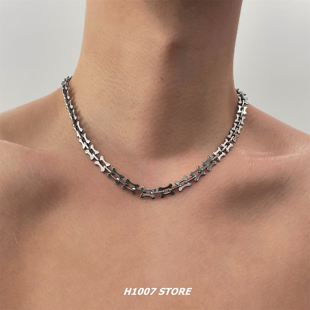 Titanium Steel Hip-hop Clavicle Necklace