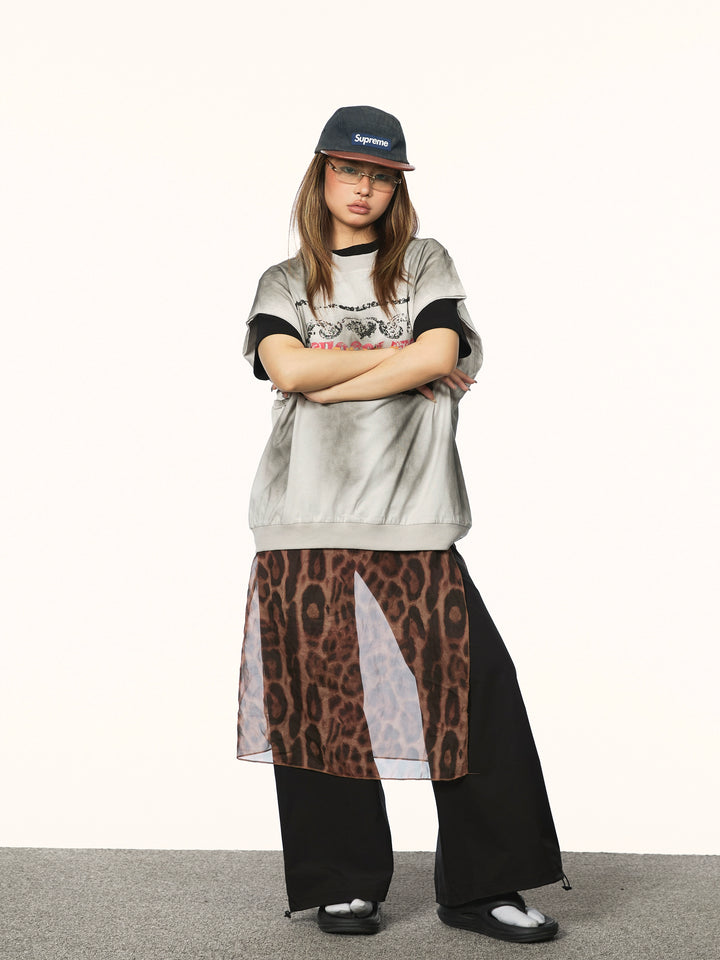 Retro Distressed Locker Ärmelloses Top 