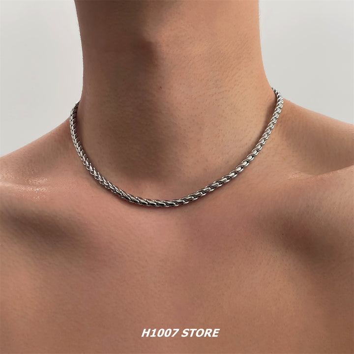 Titanium Steel Cuban Chain Necklace